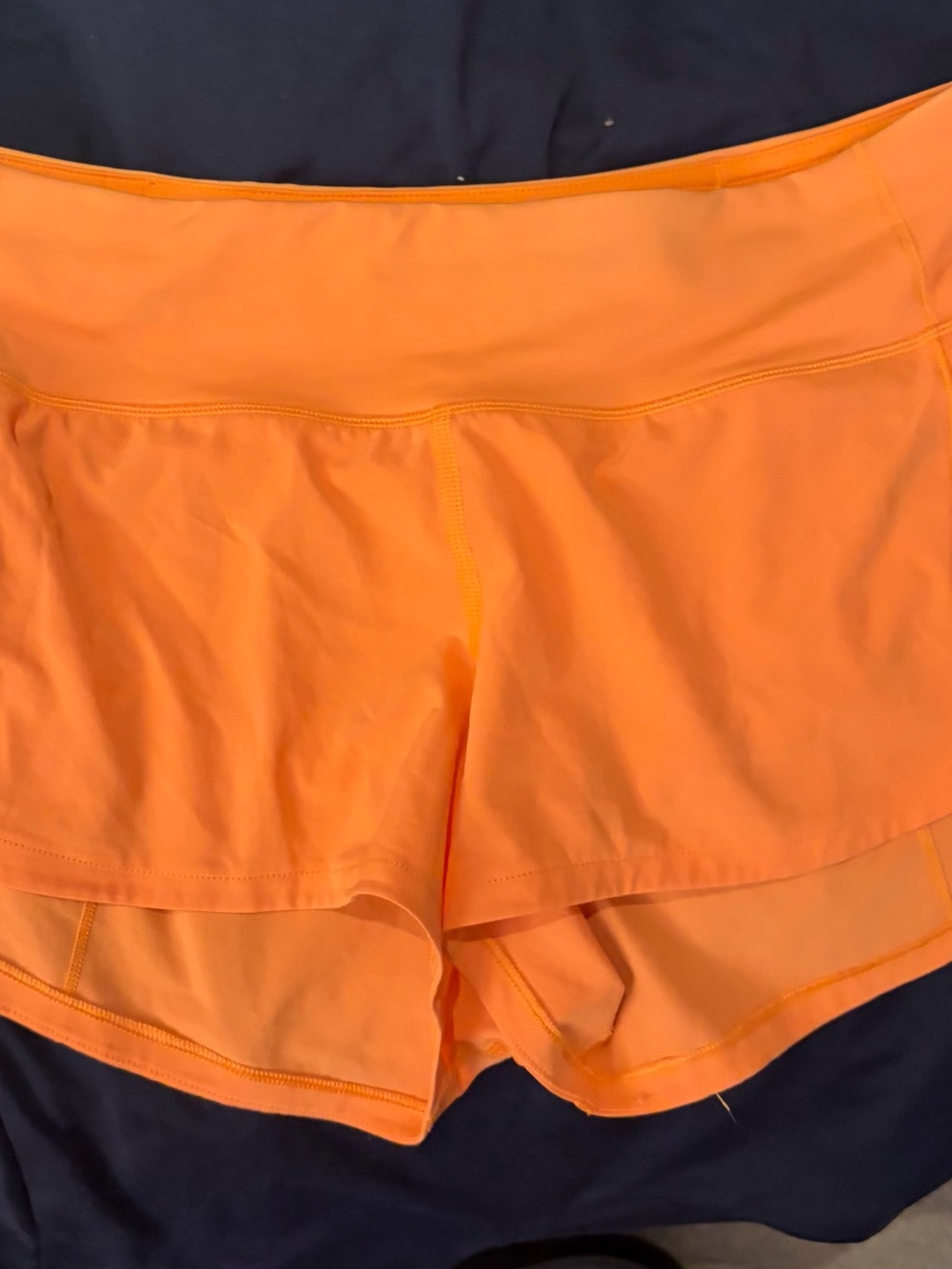 lululemon athletica Bright Orange Athletic Skort